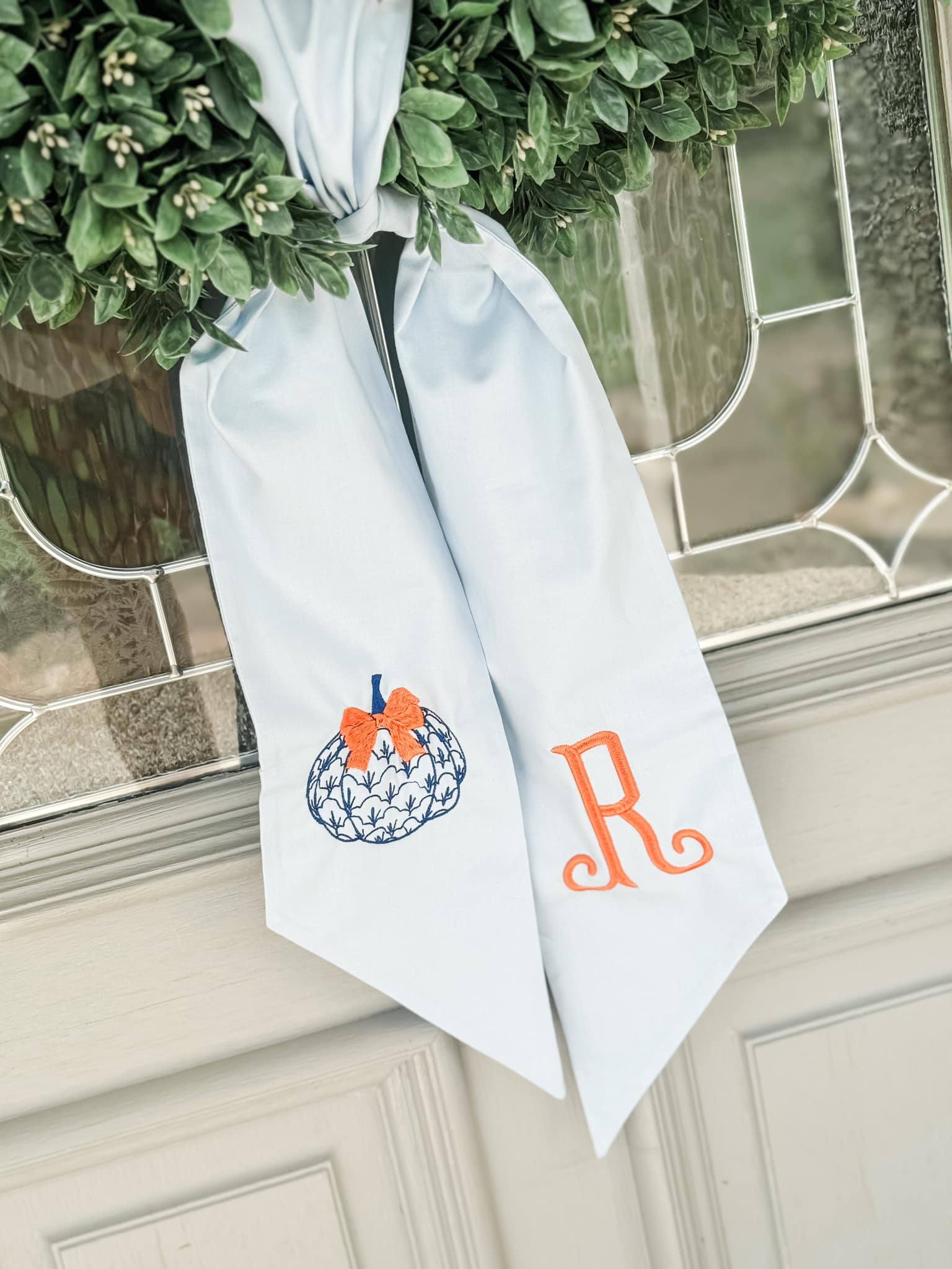 Fall Wreath Sash