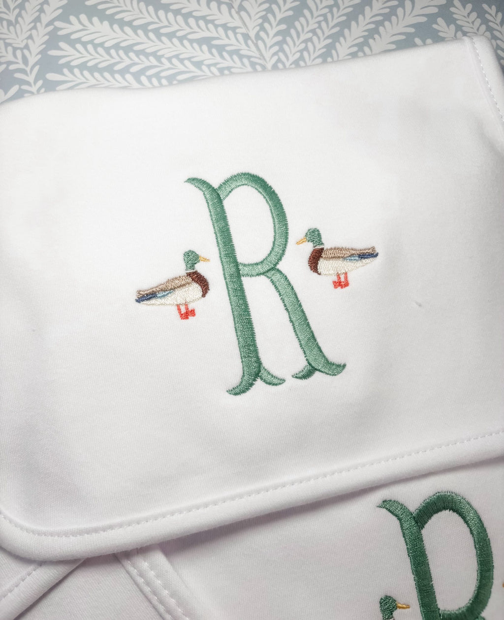 Bib and Burp Cloth Set - Mallards