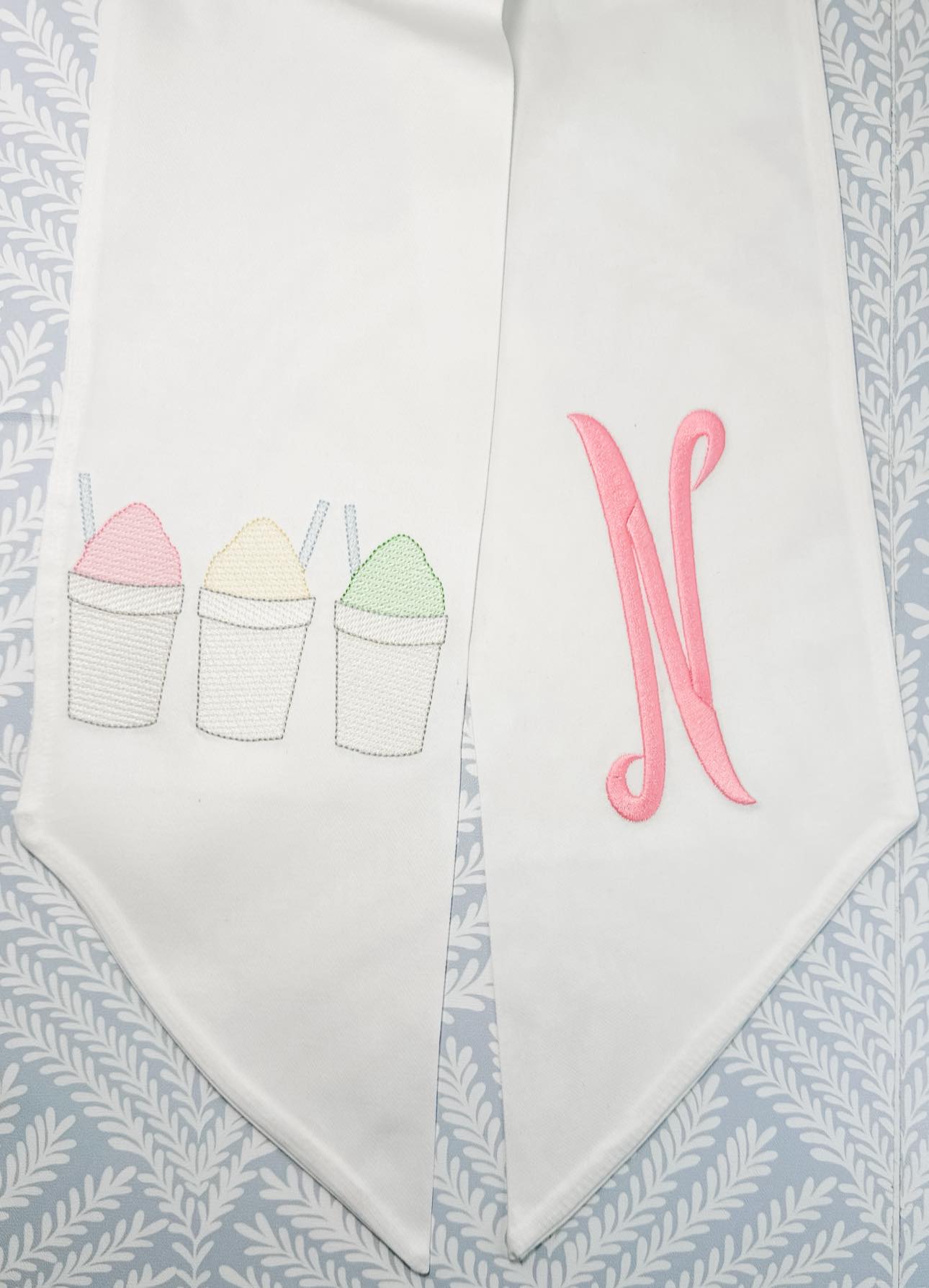 Summer Snowball Wreath Sash