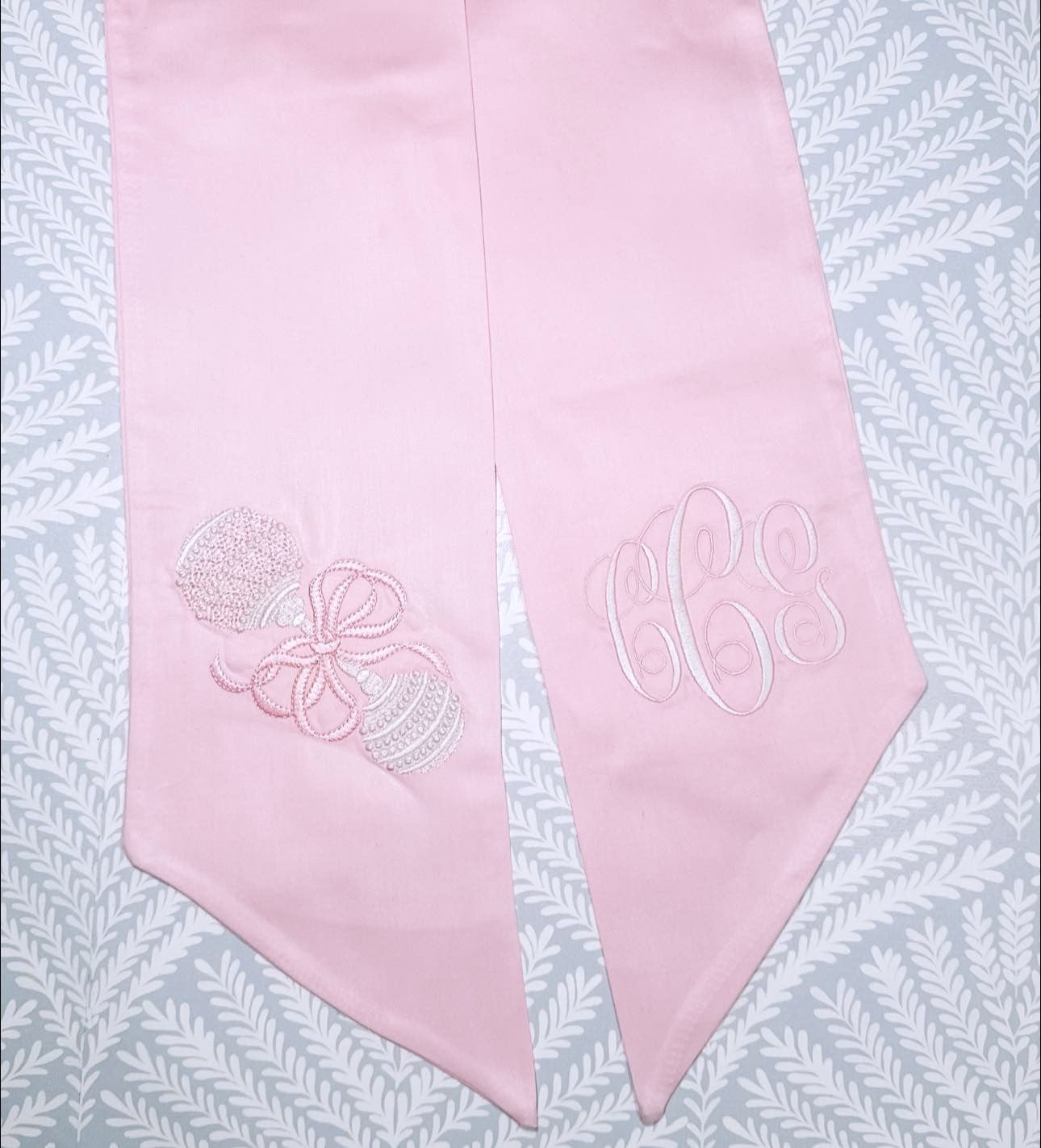 Baby Rattle Wreath Sash