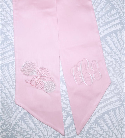 Baby Rattle Wreath Sash