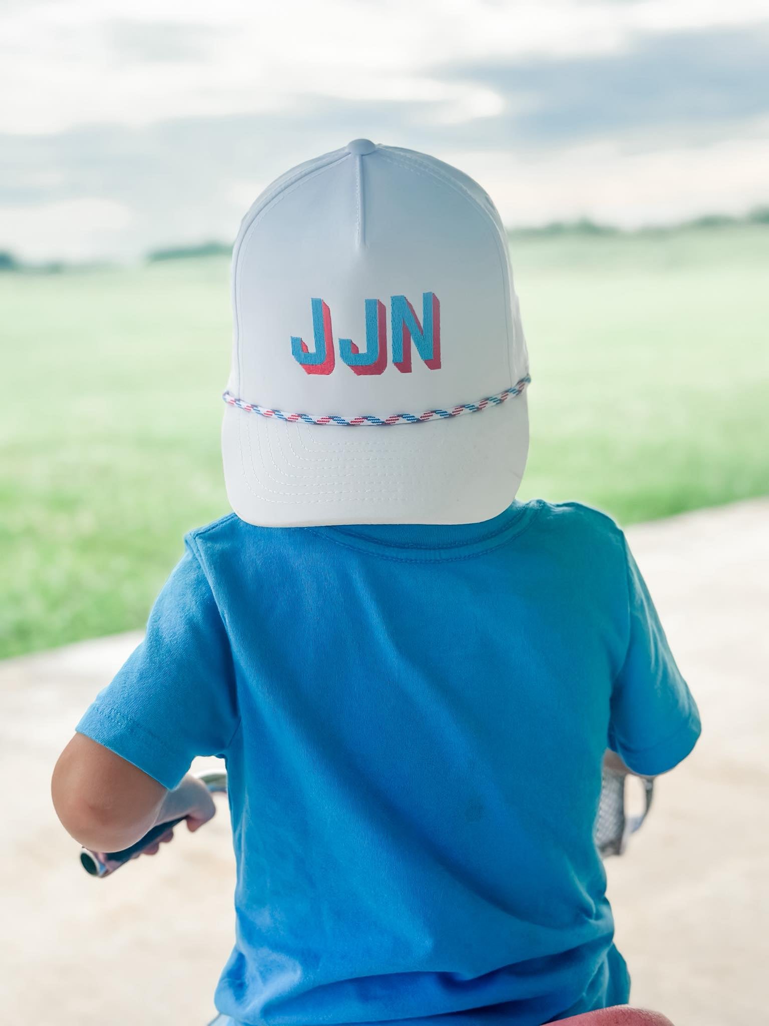 Initial Youth Hat - White