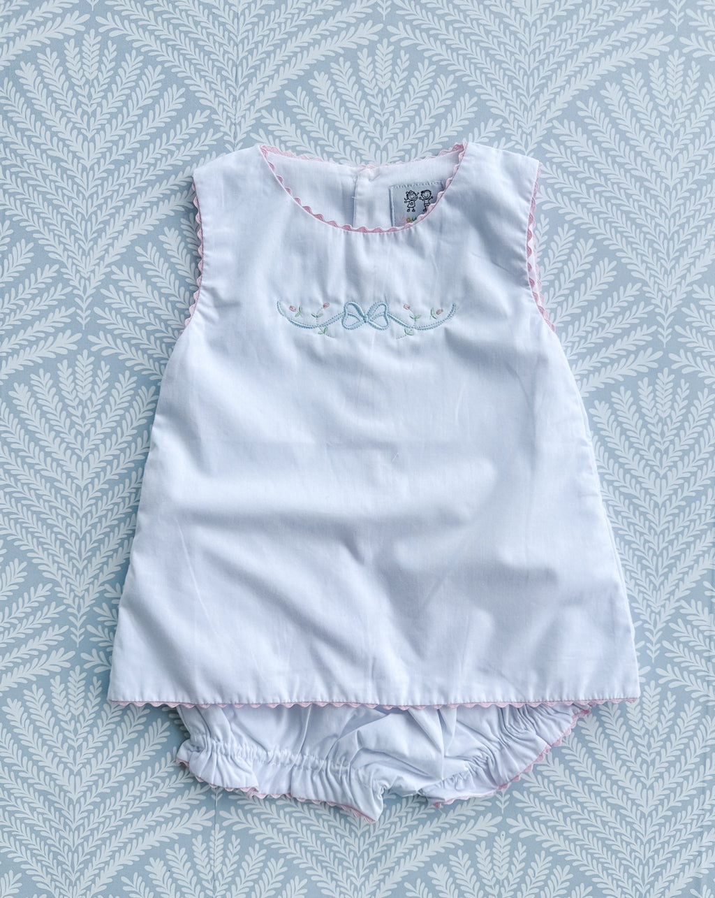 Floral Bow Ric Rac Set