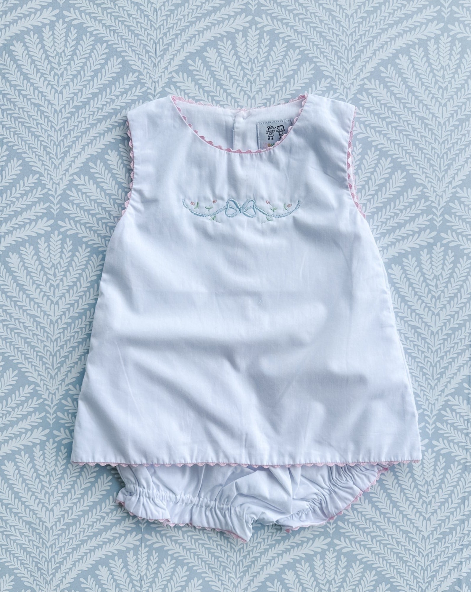 Floral Bow Ric Rac Set