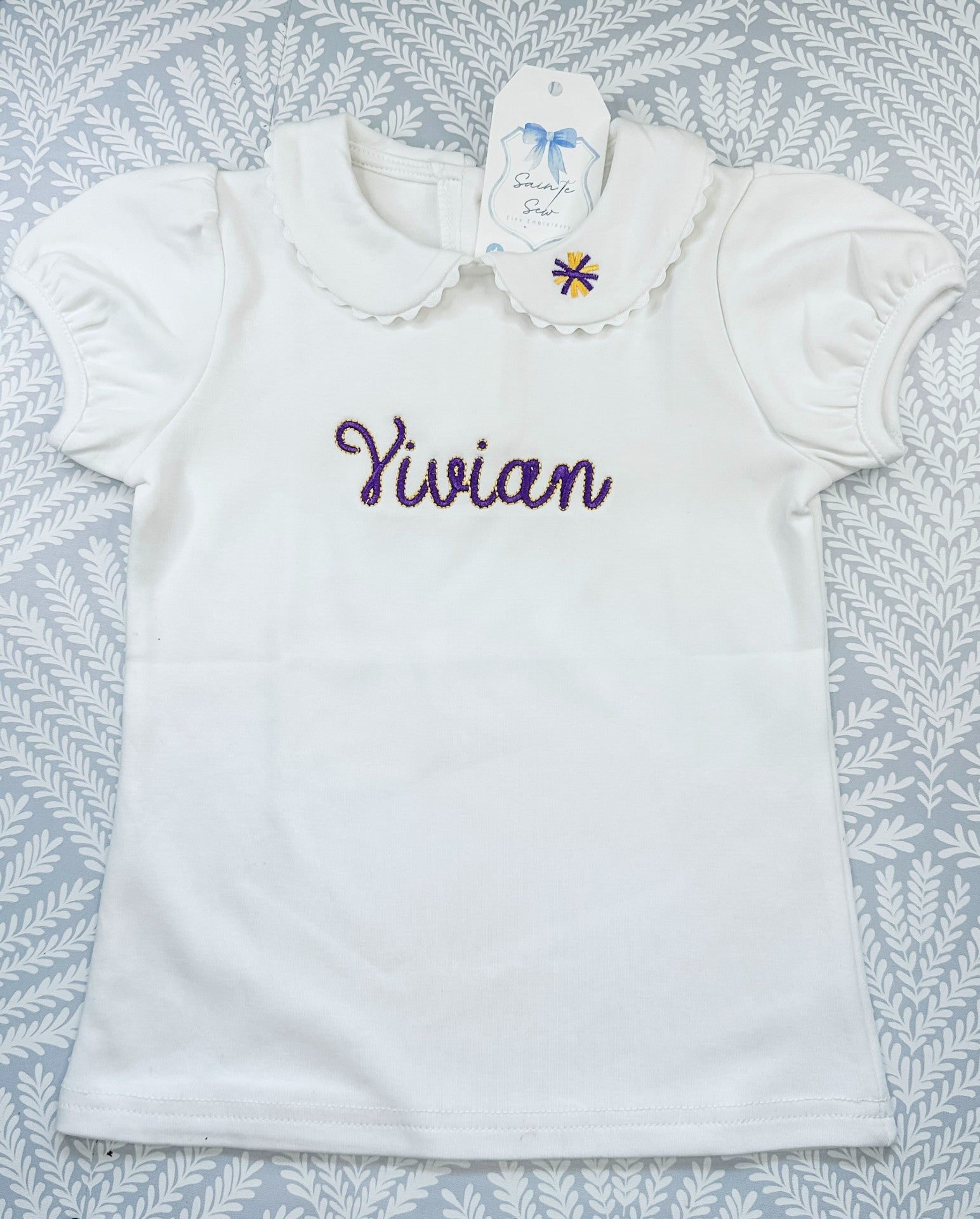 School Spirit Peter Pan Short Sleeve Shirt