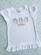 Bows and Baseballs Tee