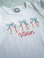Bows and Baseballs Tee