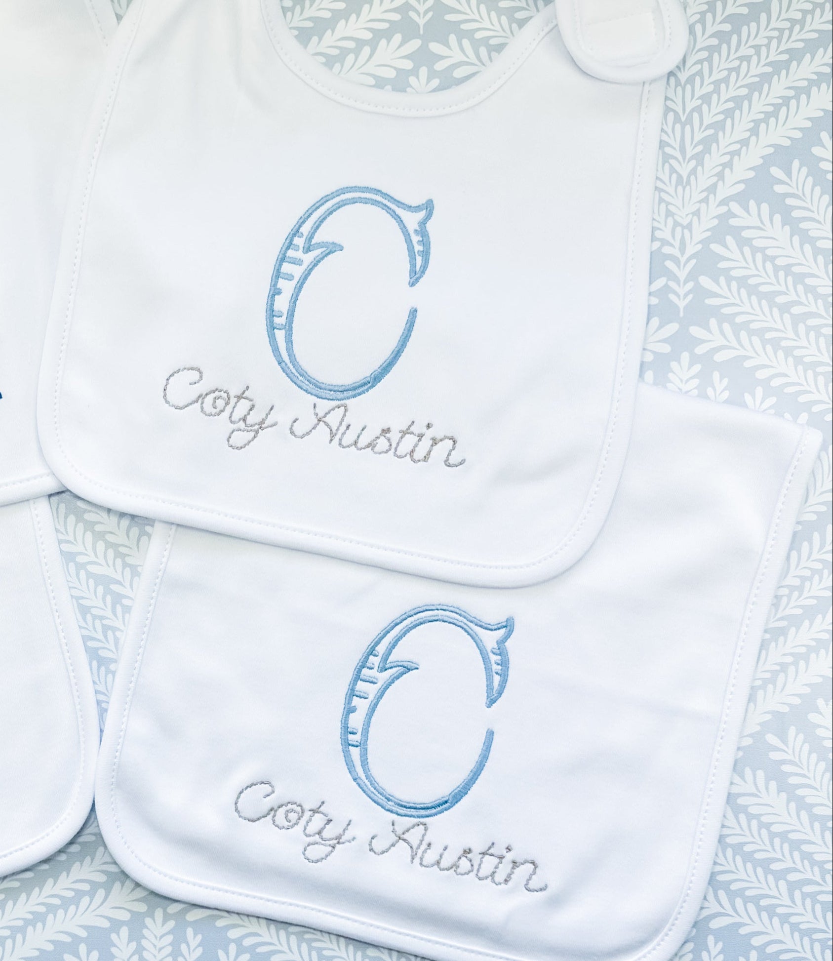 Bib and Burp Cloth Set - Western